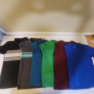 BOYS BUNDLE 6 SHORTSLEEVE SHIRTS SZ.6-7